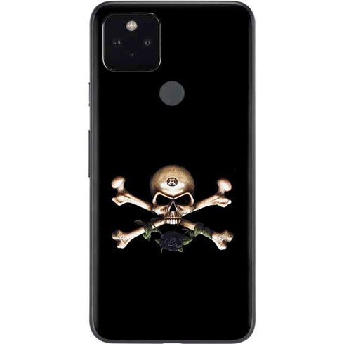 Alchemy Skull and Crossbones Google Pixel 5a Skin